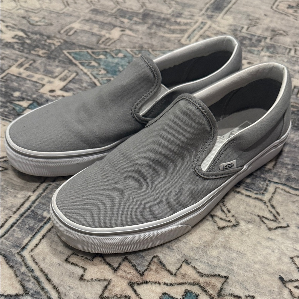 Vans Classic Gray Slip-On Sneakers